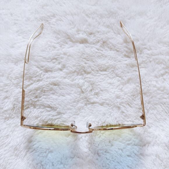 Seraphina Blue & Yellow Geometric Sunglasses - Picture 4 of 11